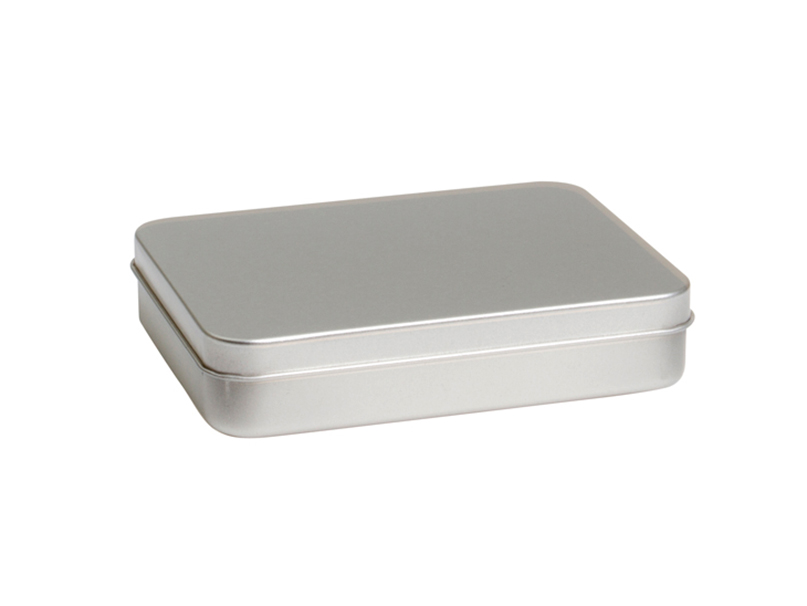 109 x 80 x 24.5 mm rectangular tin silver