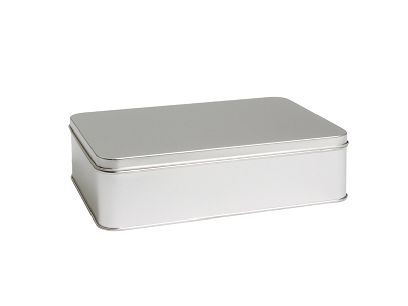 208 x 132 x 60 mm rectangular tin silver