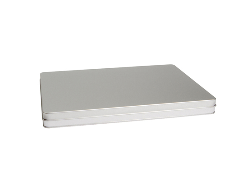 310 x 220 x 25 mm tin silver A4 format with hinged lid